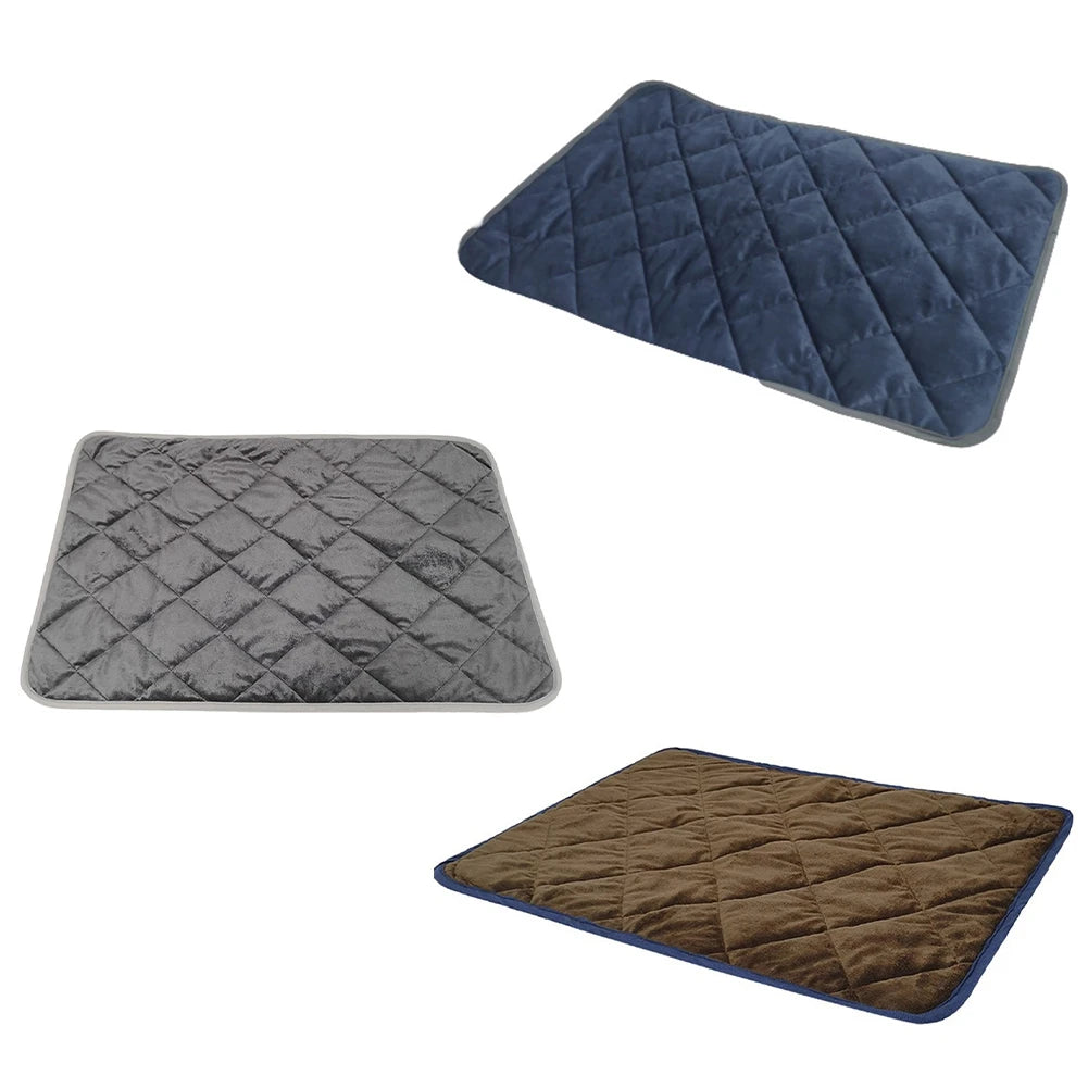 Washable Dog Pet Mat Winter Warming Cat Bed Pad Self-Warming Thermal Mat for Cats Dogs Car Seat Cover Anti-Slip Bedding Pad 2024